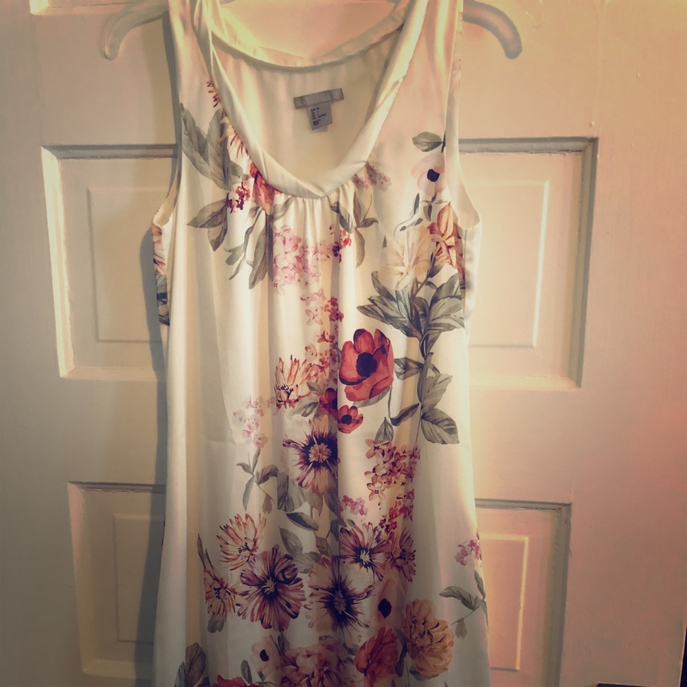 H&M silk floral bubble dress!